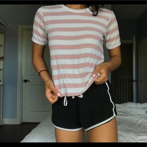 Cute Pink striped T-shirt💕